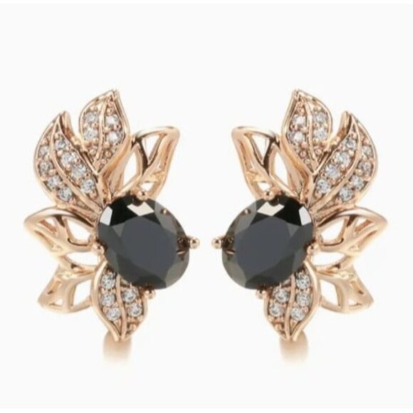 Jewelry - 18k Gold Plated Simulated Diamond Zircon Drop Earrings